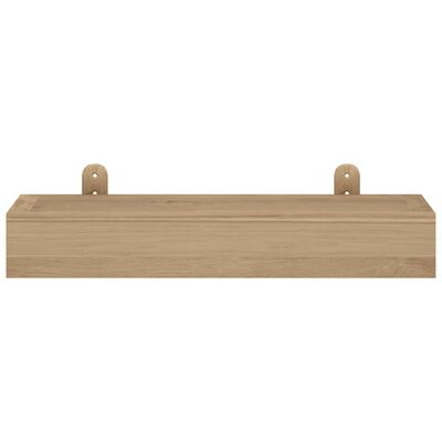 vidaXL Prateleiras de parede 2 pcs 40x15x4 cm madeira de teca maciça