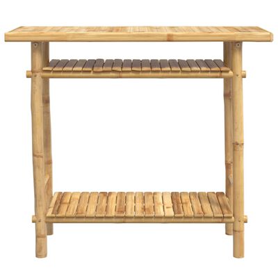 vidaXL Mesa consola 90x37x75 cm bambu