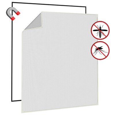 vidaXL Tela anti-insetos magnética para janelas 120x140 cm branco