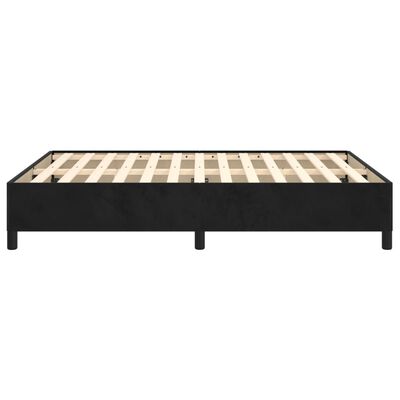 vidaXL Estrutura de cama 140x190 cm veludo preto