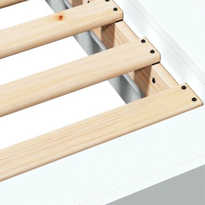 vidaXL Estrutura de cama 120x200 cm derivados de madeira branco