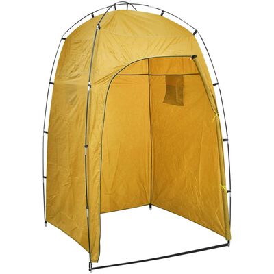 vidaXL Tenda de WC para duche ou mudança de roupa amarelo