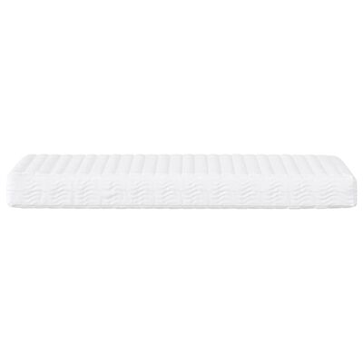 vidaXL Sofá-cama com colchão 90x200 cm tecido cor creme