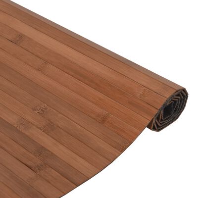 vidaXL Tapete retangular 60x100 cm bambu castanho