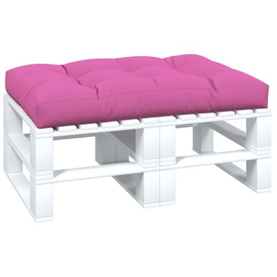 vidaXL Almofadão para sofá de paletes 120x80x12 cm tecido rosa