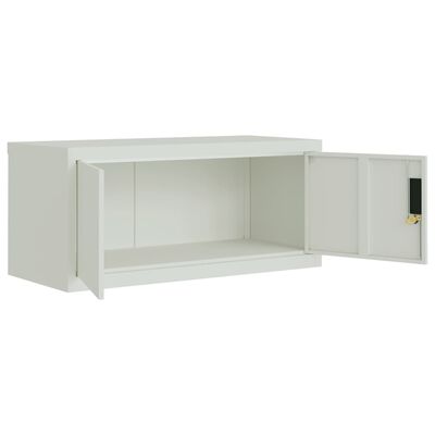 vidaXL Arquivador 90x40x110 cm aço cinzento-claro