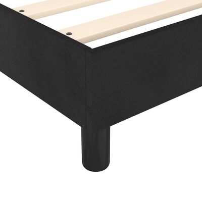 vidaXL Cama boxspring com colchão 120x200 cm veludo preto