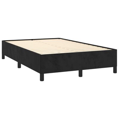 vidaXL Estrutura de cama 120x200 cm veludo preto