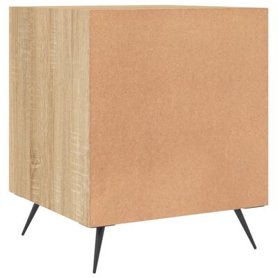 vidaXL Mesa cabeceira 2pcs 40x40x50cm deriv. madeira carvalho sonoma