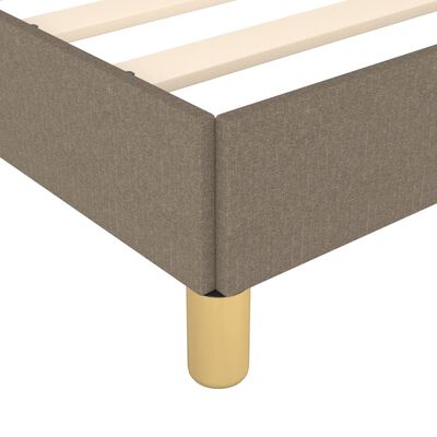 vidaXL Estrutura de cama 120x200 cm tecido cinza-acastanhado