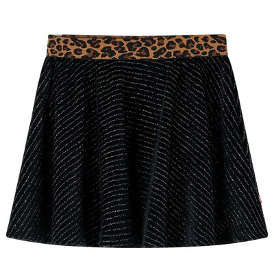 Saia para criança com cinta leopardo preto 104