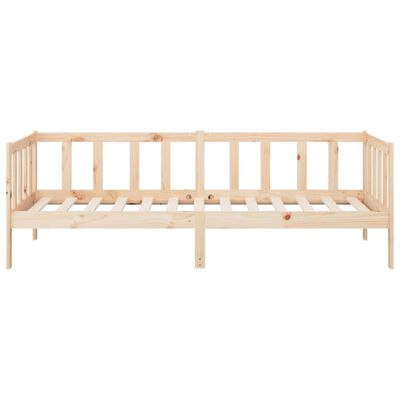 vidaXL Sofá-cama sem colchão 90x190 cm madeira de pinho maciça