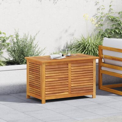 vidaXL Caixa arrumação jardim c/ veneziana 90x50x56 cm acácia maciça