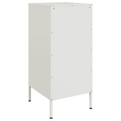 vidaXL Aparador 36x39x79 cm aço branco