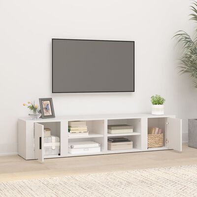 vidaXL Móveis TV 2pcs 80x31,5x36 cm derivados de madeira branco