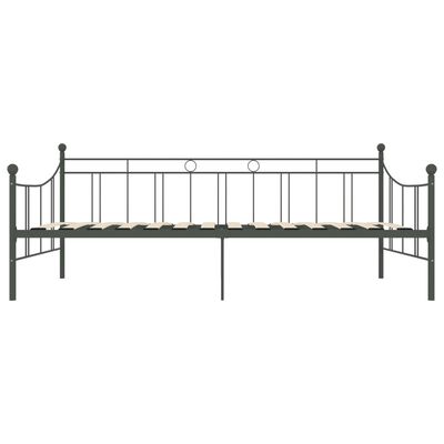 vidaXL Estrutura sofá-cama 90x200 cm metal cinzento