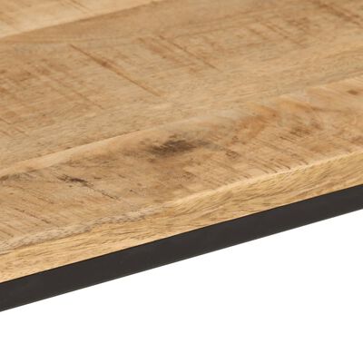 vidaXL Mesa consola 90x30x75 cm madeira mangueira áspera maciça/ferro