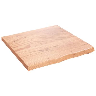 vidaXL Bancada p/ WC 60x60x(2-4) cm madeira maciça tratada castanho