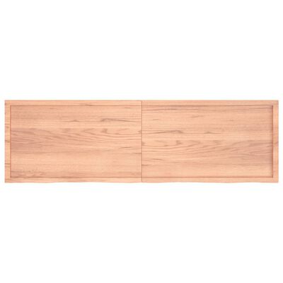 vidaXL Bancada p/ WC 200x60x(2-6) cm madeira maciça tratada castanho