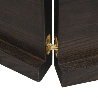 vidaXL Tampo de mesa 200x60x(2-4) cm carvalho tratado castanho-escuro