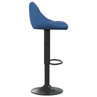 vidaXL Bancos de bar 2 pcs veludo azul