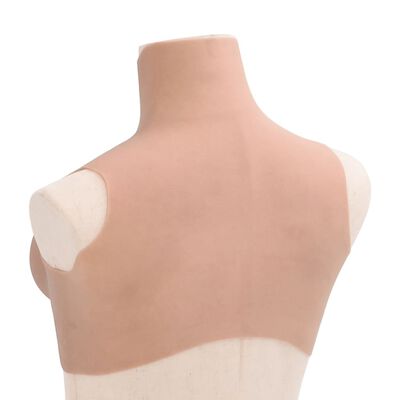 vidaXL Peitoral de silicone natural copa C