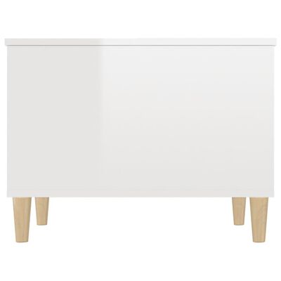 vidaXL Mesa centro 60x44,5x45 cm derivados de madeira branco brilhante