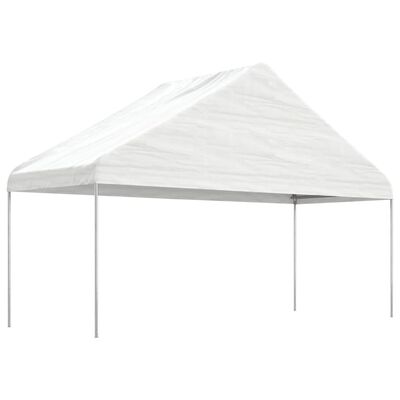 vidaXL Gazebo com telhado 13,38x5,88x3,75 m polietileno branco