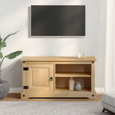 vidaXL Móvel de TV Corona 100x37x52 cm madeira de pinho maciça