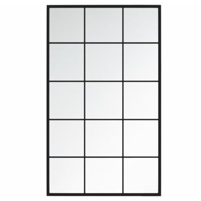vidaXL Espelhos de parede 2 pcs 100x60 cm metal preto