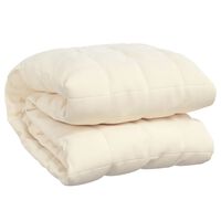 vidaXL Manta pesada 11 kg 150x200 cm tecido creme-claro