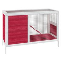 vidaXL Coelheira 103x44x69,5 cm pinho maciço vermelho