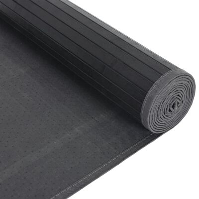 vidaXL Tapete retangular 80x1000 cm bambu preto