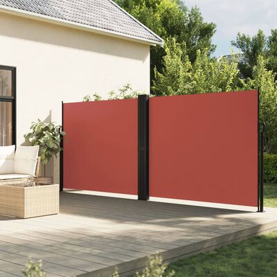 vidaXL Toldo lateral retrátil 180x600 cm terracota