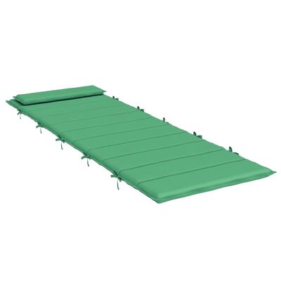 vidaXL Almofadão p/ espreguiçadeira 180x60x3 cm tecido oxford verde