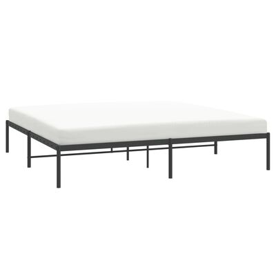 vidaXL Estrutura de cama 180x200 cm metal preto