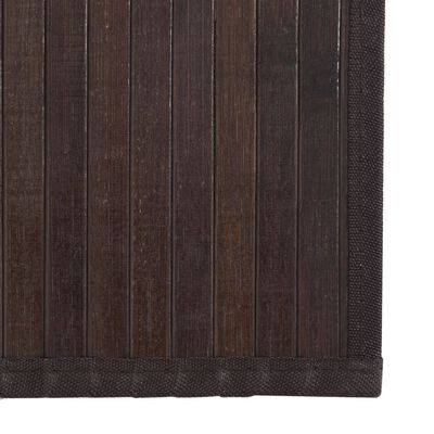 vidaXL Tapete retangular 60x1000 cm bambu castanho-escuro