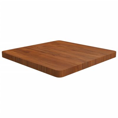 vidaXL Tampo mesa quadrado 60x60x4 cm carvalho tratado castanho-escuro