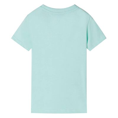 T-shirt infantil menta-claro 128