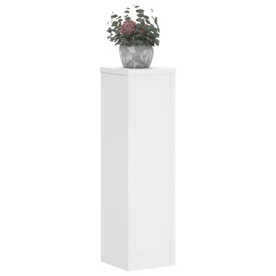 vidaXL Suportes p/ plantas 2 pcs 17x17x60 cm derivados madeira branco