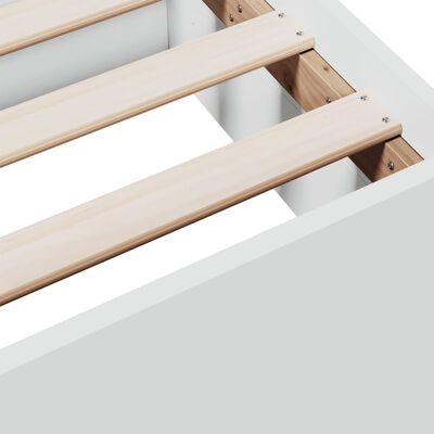 vidaXL Estrutura de cama c/ gavetas 120x200cm derivados madeira branco