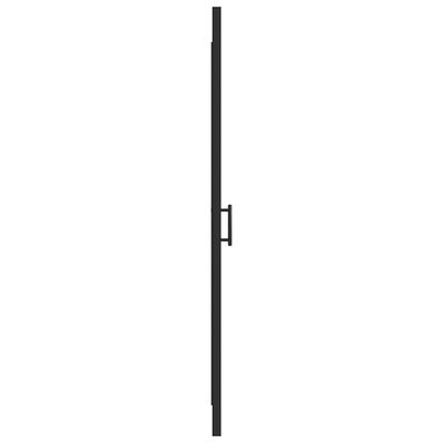 vidaXL Porta de chuveiro meio vidro fosco temperado 81x195 cm preto
