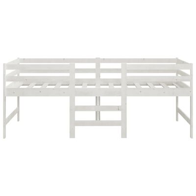 vidaXL Cama sem colchão 90x200 cm madeira de pinho maciça branco