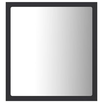 vidaXL Espelho de casa de banho com LED 40x8,5x37 cm acrílico cinza
