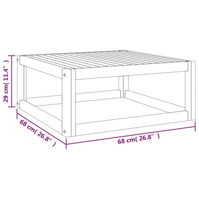 vidaXL 7 pcs conj. lounge jardim madeira c/almofadões verdes