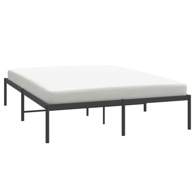 vidaXL Estrutura de cama 140x200 cm metal preto