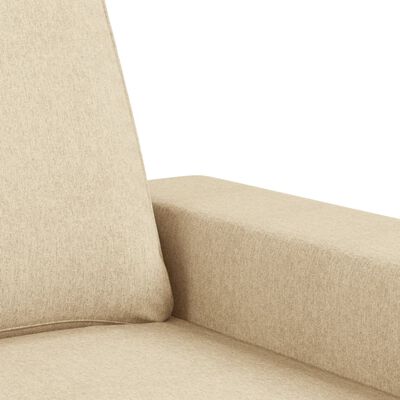 vidaXL 2 pcs conjunto de sofás tecido cor creme