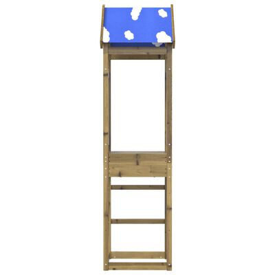 vidaXL Torre de brincar 52,5x46,5x208 cm madeira de pinho impregnada