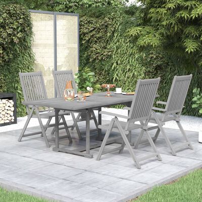 vidaXL 5 pcs conjunto de jantar jardim madeira acácia maciça