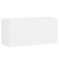 vidaXL Armário de lavatório 90x38,5x45 cm derivados de madeira branco
